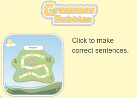 Grammar Bubbles Game